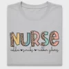 Nurse Coffee Scrubs Rubber Gloves DTF Transfer