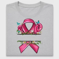 Cancer Awareness Ribbon Floral DTF Transfer
