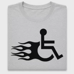 Hot Rod Wheelchair Flames DTF Transfer
