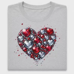 Rhinestone Heart Valentine DTF Transfer