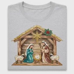 Watercolor Nativity Scene DTF Transfer