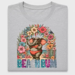 Beach Bum Elephant Floral DTF Transfer