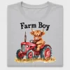 Farm Boy Highland Cattle DTF Transfer