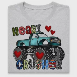 Heart Crusher Monster Truck DTF Transfer