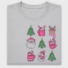 Pink Christmas Characters DTF Transfer