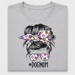 Dog Mom Bun Hair DTF Transfer