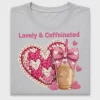 Lovely & Caffeinated Heart DTF Transfer
