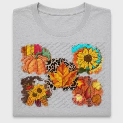 Distressed Fall Pumpkin Sunflower DTF Transfer