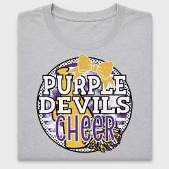 Purple Devils Cheer DTF Transfer