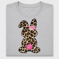 Leopard Bunny Floral DTF Transfer