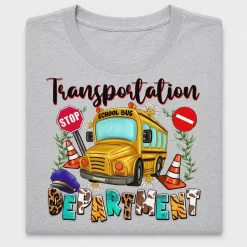 Transportation Department School Bus DTF Transfer