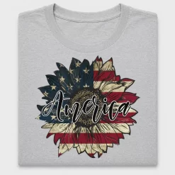 Patriotic Sunflower DTF Transfer