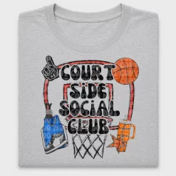 Court Side Social Club Basketball DTF Transfer
