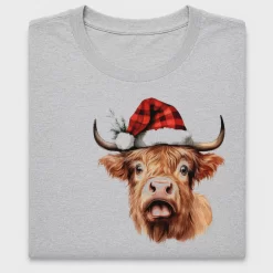 Christmas Highland Cow DTF Transfer