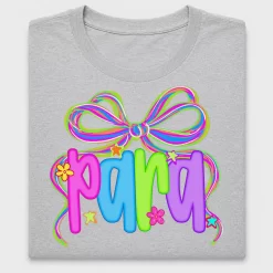 Preppy Neon Bow Mom DTF Transfer