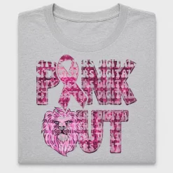 Pink Ribbon Lion DTF Transfer