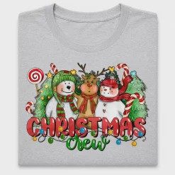 Christmas Crew Polar Bear Reindeer Snowman DTF Transfer
