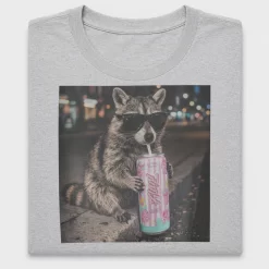 Cool Raccoon Energy Drink DTF Transfer