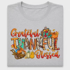 Grateful Thankful Blessed DTF Transfer