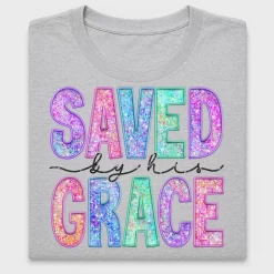 Saved By His Grace DTF Transfer Design