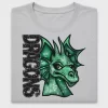 Dragon Mascot Faux Glitter DTF Transfer