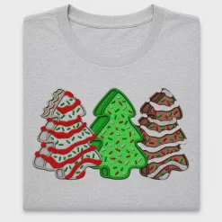 Gingerbread Cookie Christmas Trees DTF Transfer
