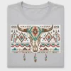 Boho Bull Skull DTF Transfer