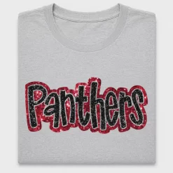 Panthers Sequin DTF Transfer