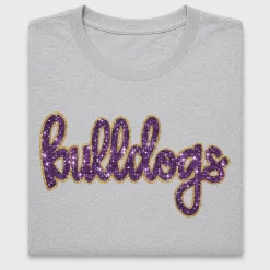 Bulldogs Sequin Glitter DTF Transfer