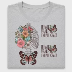 Floral Skeleton Butterfly DTF Transfer