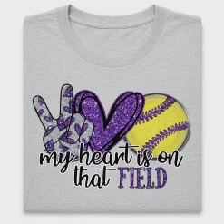 Softball Peace Love DTF Transfer