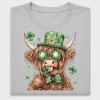 Retro Highland Cow St Patricks Day DTF Transfer