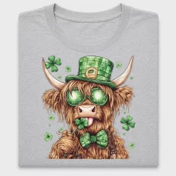Retro Highland Cow St Patricks Day DTF Transfer