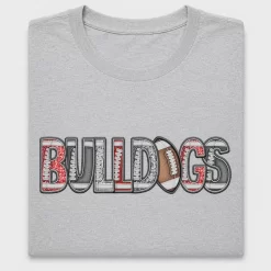 Bulldogs Football Embroidery DTF Transfer