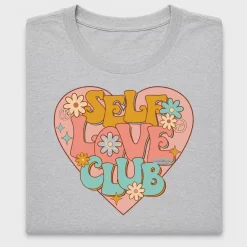 Retro Self Love Club Heart DTF Transfer