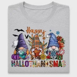 Happy Hallothanksmas Gnomes DTF Transfer