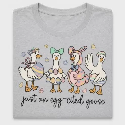 Egg-Cited Goose Easter DTF Transfer