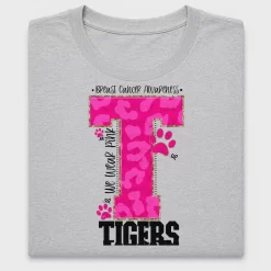 Breast Cancer Awareness Tigers DTF Transfer