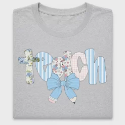 Teacher Pencil Bow DTF Transfer