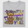 Mardi Gras Cow DTF Transfer Design