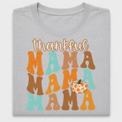 Thankful Mama Pumpkin DTF Transfer