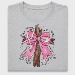 Breast Cancer Awareness Pink Bow DTF Transfer
