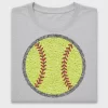Softball Faux Chenille DTF Transfer