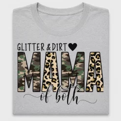 Glitter Leopard Camo Mom DTF Transfer