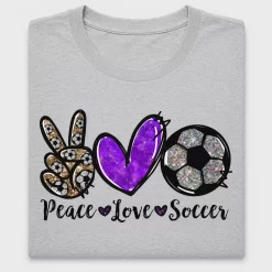 Peace Love Soccer DTF Transfer