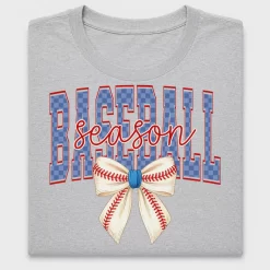 Retro Baseball Season Checkered DTF Transfer