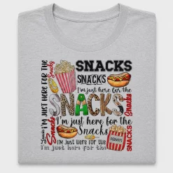 Snacks DTF Transfer | Funny Food Design