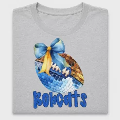 Disco Ball Football Bow DTF Transfer