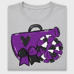 Cheer Pom Poms Megaphone DTF Transfer