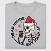 Skeleton Dead Inside But Jolly Af DTF Transfer